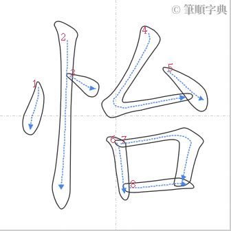 怡筆劃|怡的筆順 國字「怡」筆畫